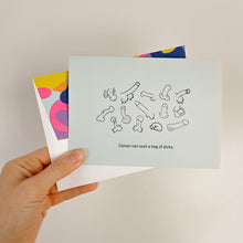 Load image into Gallery viewer, Cancer can suck a dick - sympathy card