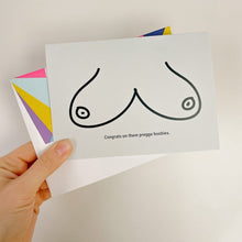Load image into Gallery viewer, Congrats on the Preggo Boobies - Congratulation cards