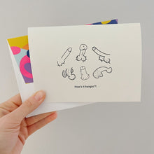 Load image into Gallery viewer, How's it hangin' - penis card