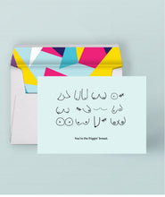Load image into Gallery viewer, Let Us Write & Send Your Card Tittie Cards Friends Do This You're the Friggin' Breast