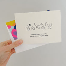 Load image into Gallery viewer, Dick is a nice bonus - happy engagement card