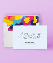 Load image into Gallery viewer, What's Their Address? Dick Cards Friends Do This