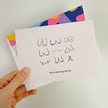 Load image into Gallery viewer, You're seriously the tits - thank you card