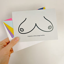 Load image into Gallery viewer, Congrats on the Preggo Boobies - Congratulation cards

