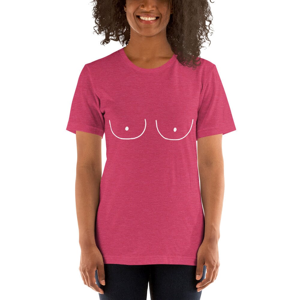 Friends Do This - Boobie T-Shirt Friends Do This Heather Raspberry 