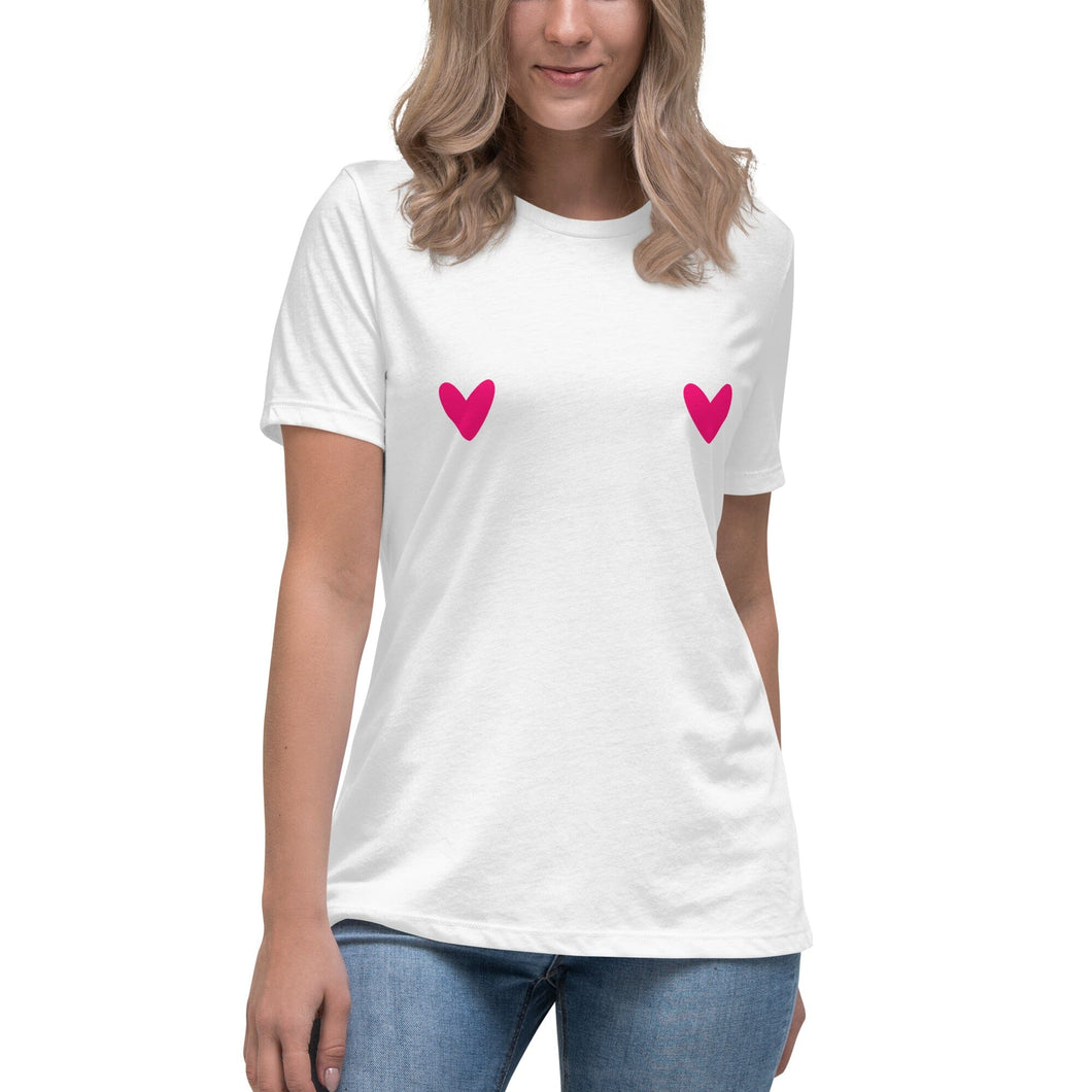 Heart Nipple T-shirt Friends Do This S 