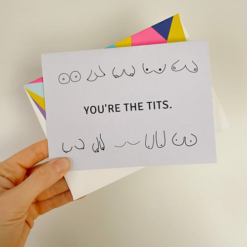 You're the tits greeting card
